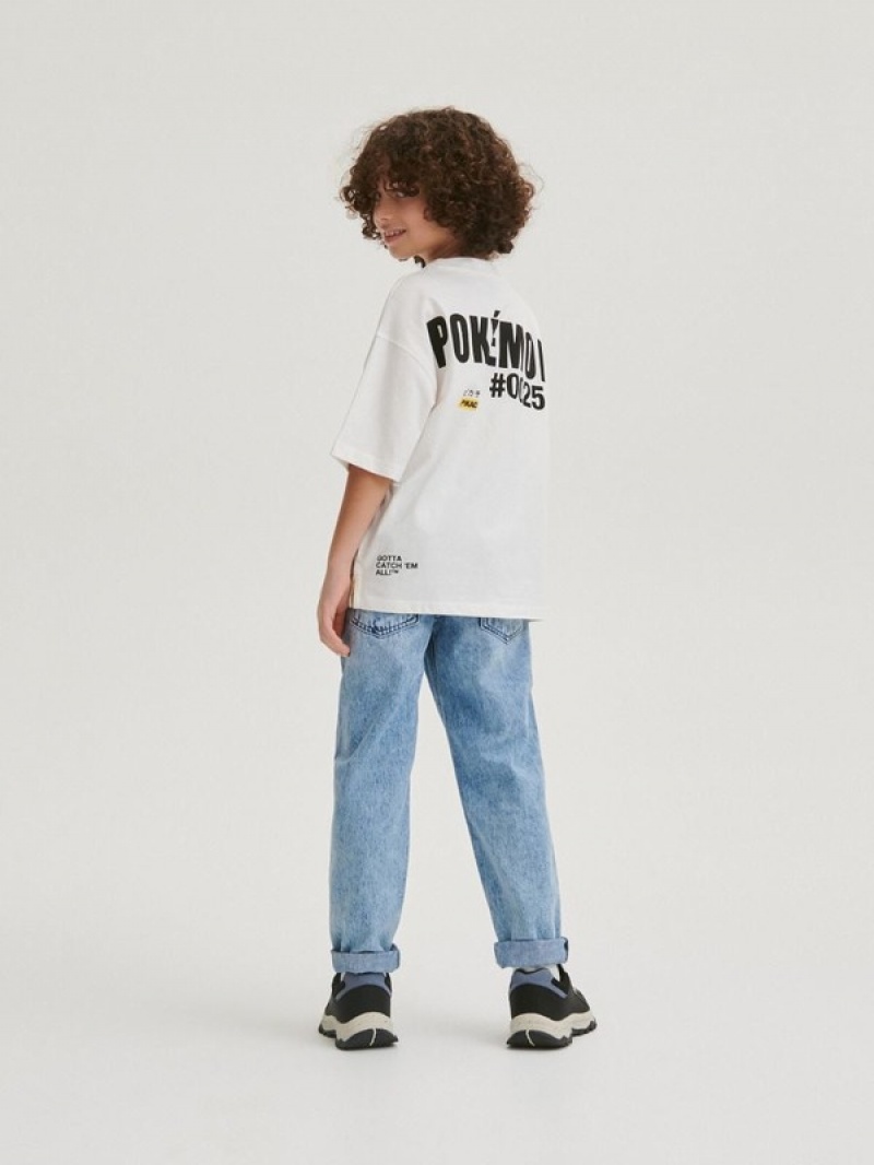 Reserved Pokémon T-shirts Jungen Weiß | 2860-VOSYR