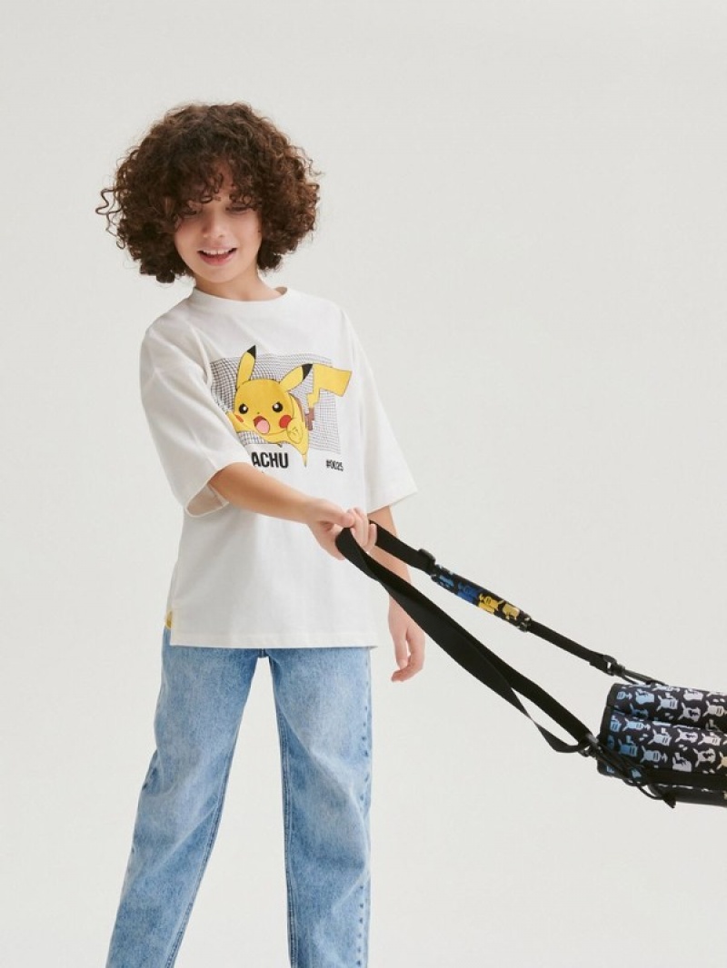 Reserved Pokémon T-shirts Jungen Weiß | 2860-VOSYR