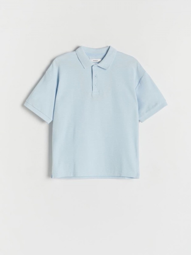 Reserved Polo T-shirts Jungen Blau | 6123-IJUXO