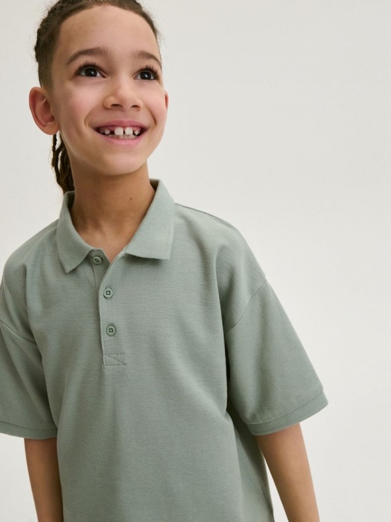 Reserved Polo T-shirts Jungen Grün | 3107-UDWJX