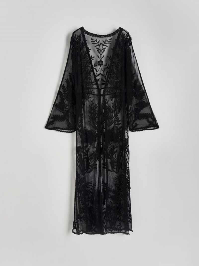 Reserved Poncho Cover-Ups Damen Schwarz | 1905-LTDEA