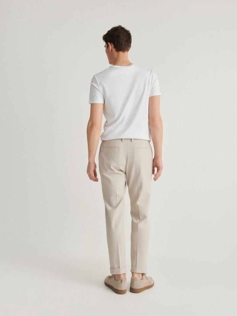 Reserved Pressed Crease Hosen Herren Beige | 7109-HESWJ