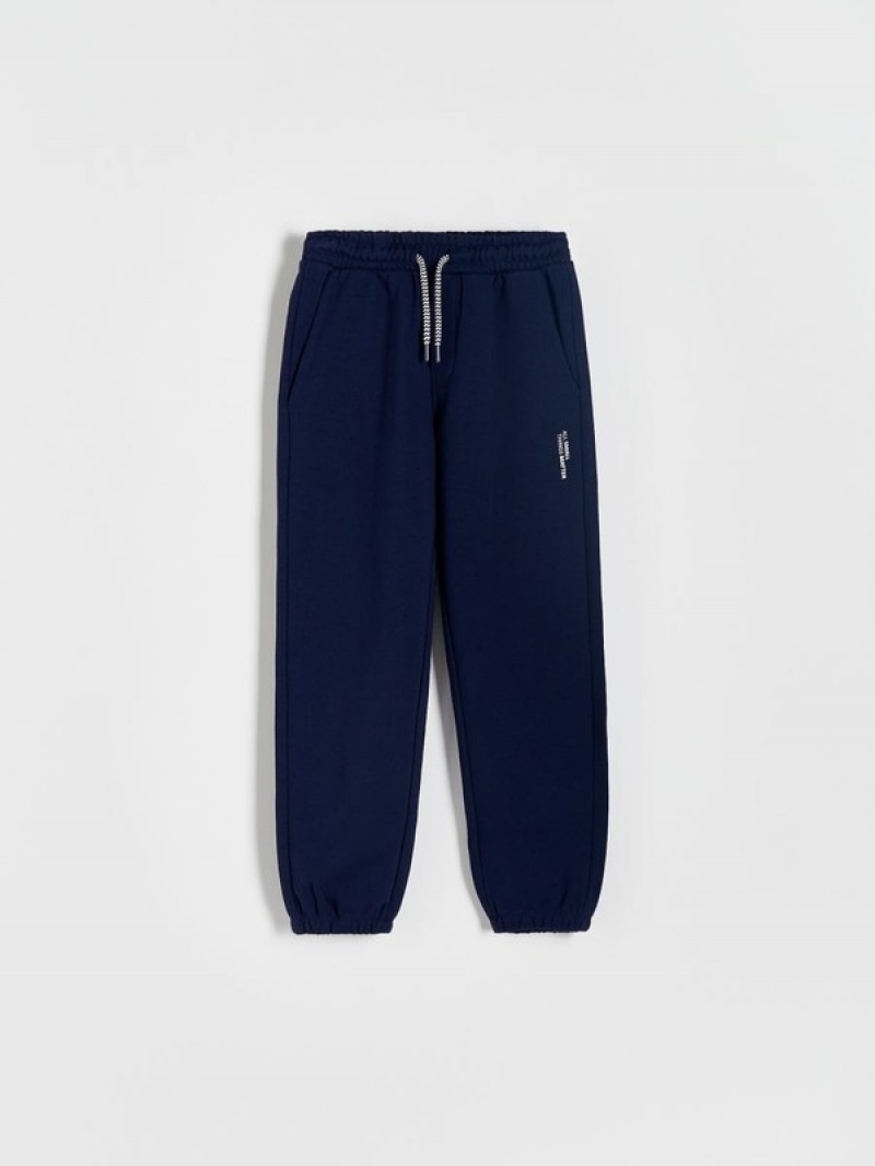 Reserved Printed Sweat Joggers Hosen Jungen Navy | 0325-IPZGR