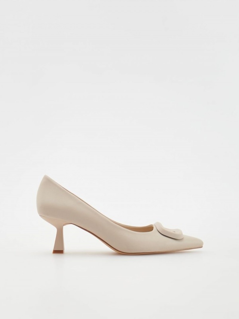 Reserved Pumps Hohe Schuhe Damen Beige | 5328-XBFEL