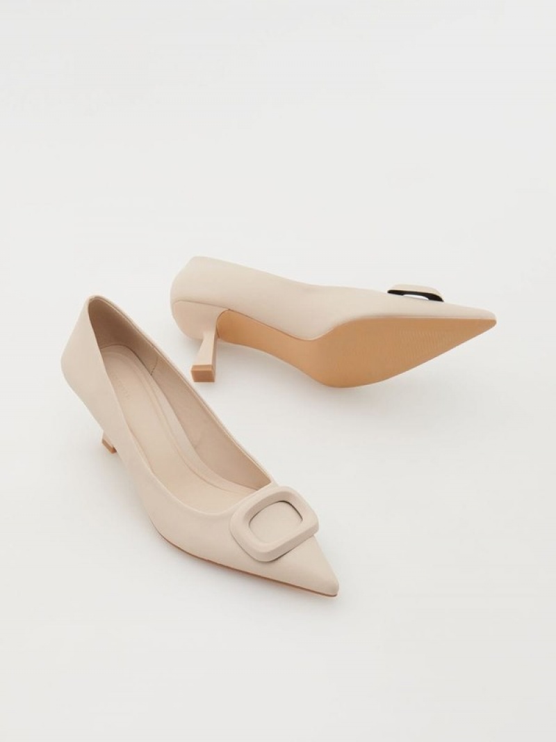 Reserved Pumps Hohe Schuhe Damen Beige | 5328-XBFEL