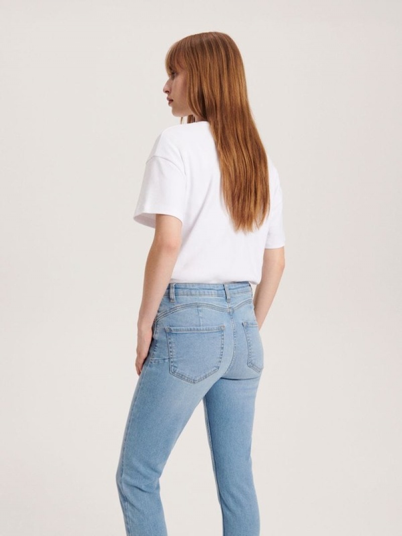 Reserved Push Up Jeans Damen Blau | 1802-HBATL