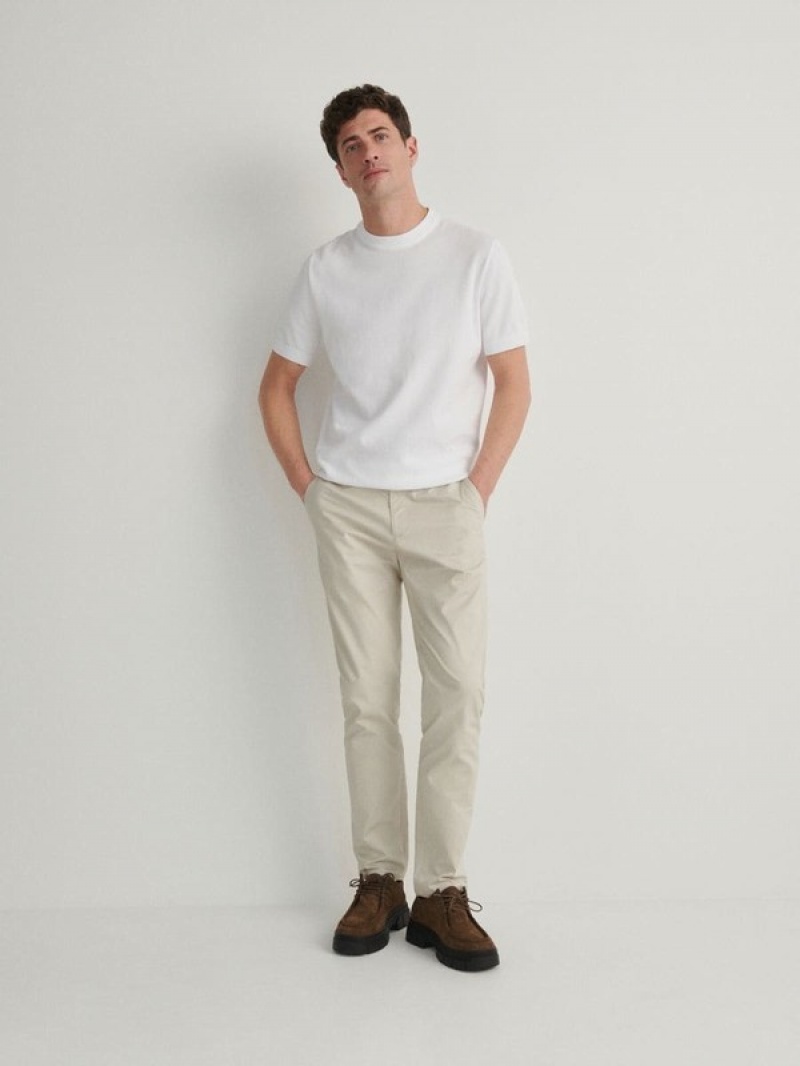 Reserved Regular Fit Chino Hosen Herren Beige | 4238-YFTOI