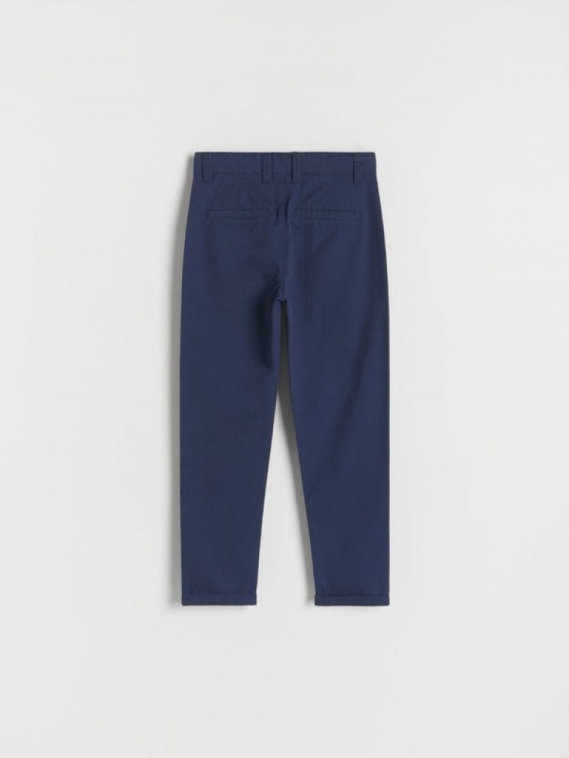 Reserved Regular Fit Chino Hosen Jungen Navy | 0873-VSPDY