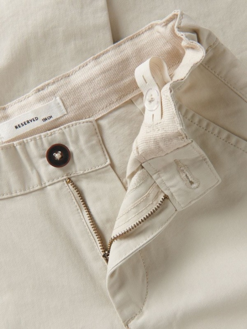 Reserved Regular Fit Chino Hosen Jungen Beige | 1362-KEDRH