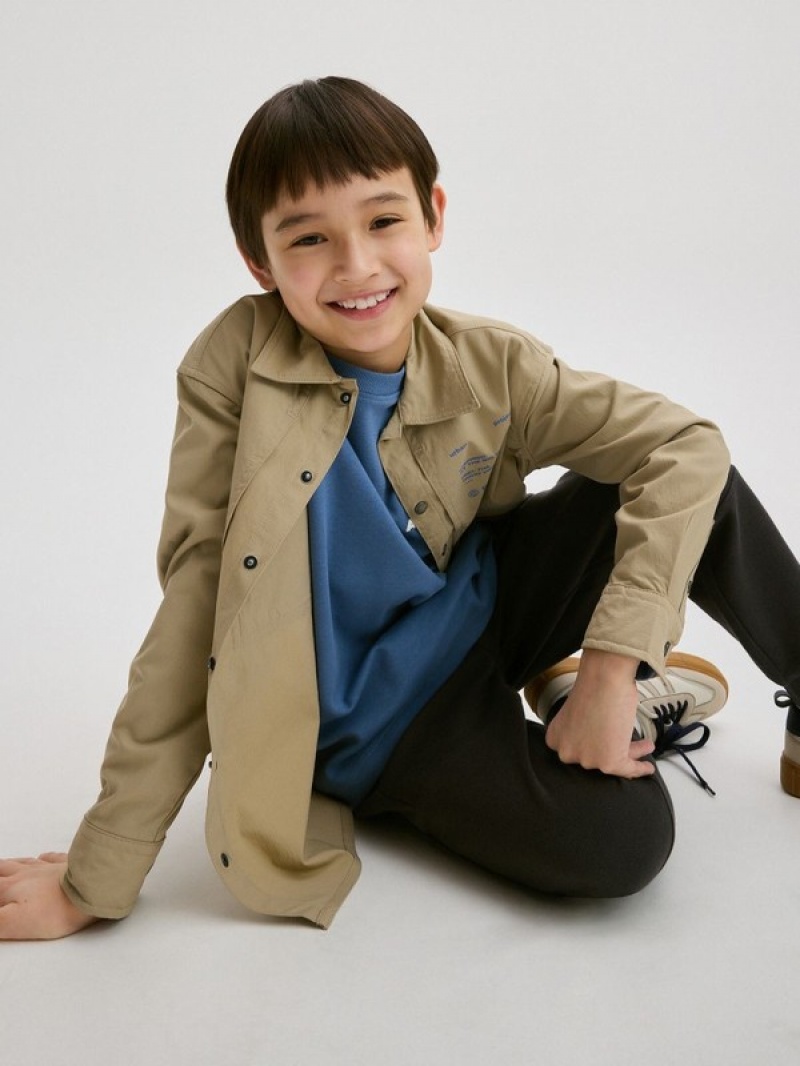 Reserved Regular Fit Hemd Jungen Beige | 8174-WLPMI