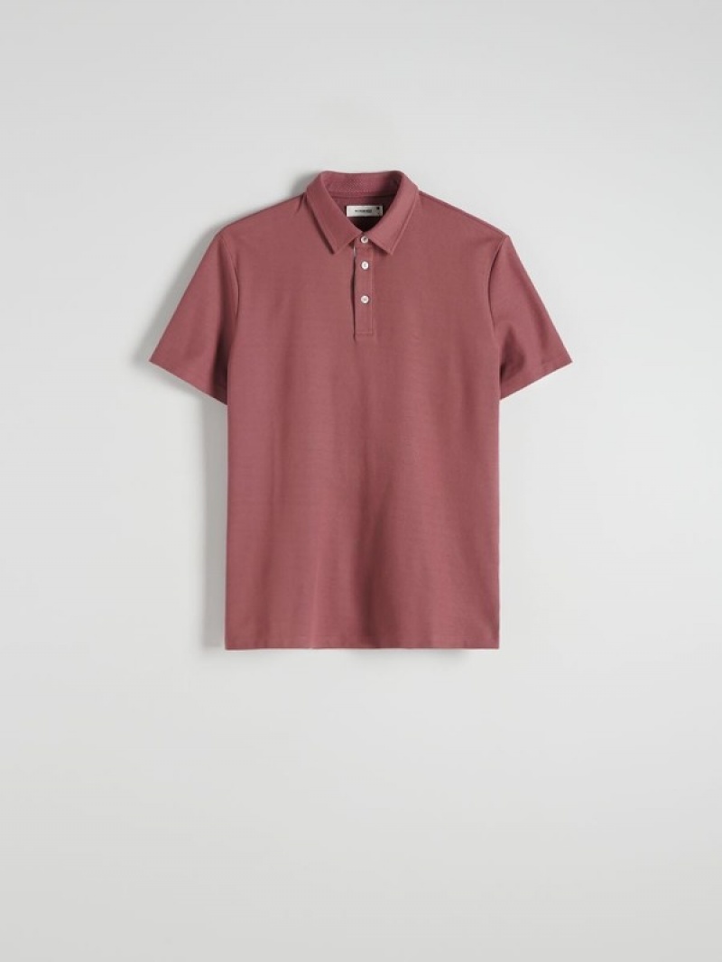 Reserved Regular Fit Polo Shirts Herren Lila | 0783-QTOUK