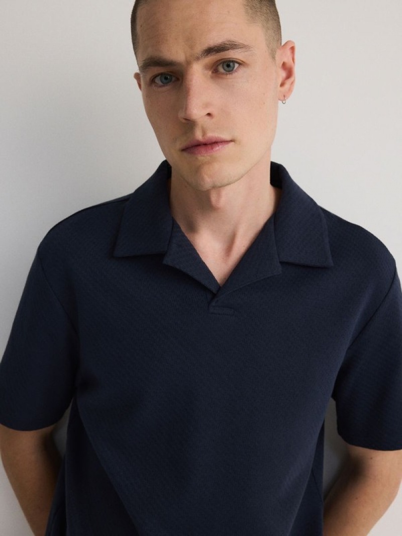 Reserved Regular Fit Polo Shirts Herren Navy | 7610-XSYHJ