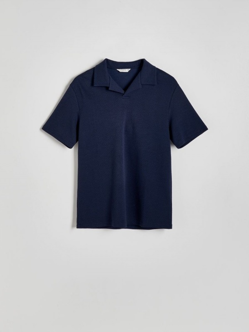 Reserved Regular Fit Polo Shirts Herren Navy | 7610-XSYHJ