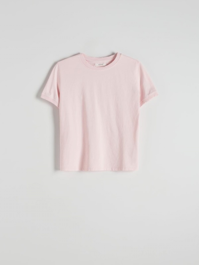 Reserved Regular Fit T-shirts Damen Rosa | 0152-XDPUR