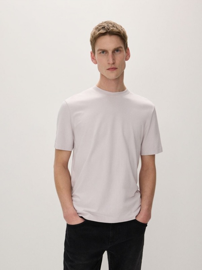 Reserved Regular Fit T-shirts Herren Lila | 7269-CYVMQ