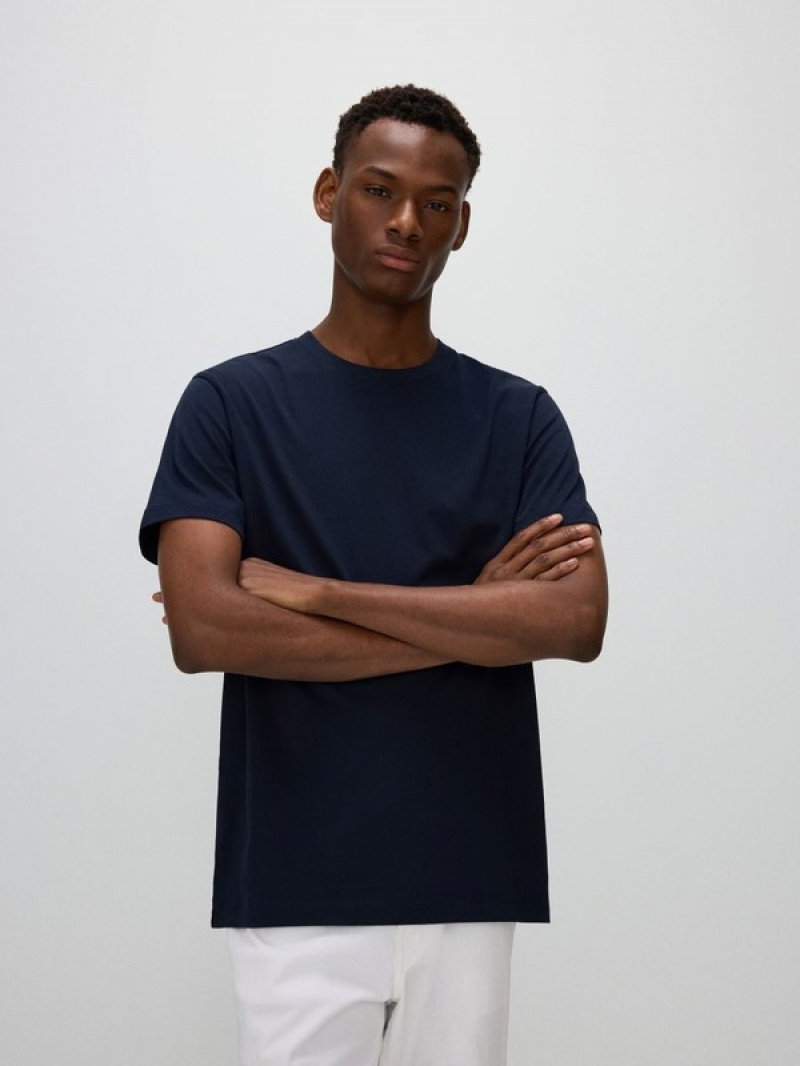 Reserved Regular Fit T-shirts Herren Navy | 2930-GVORI