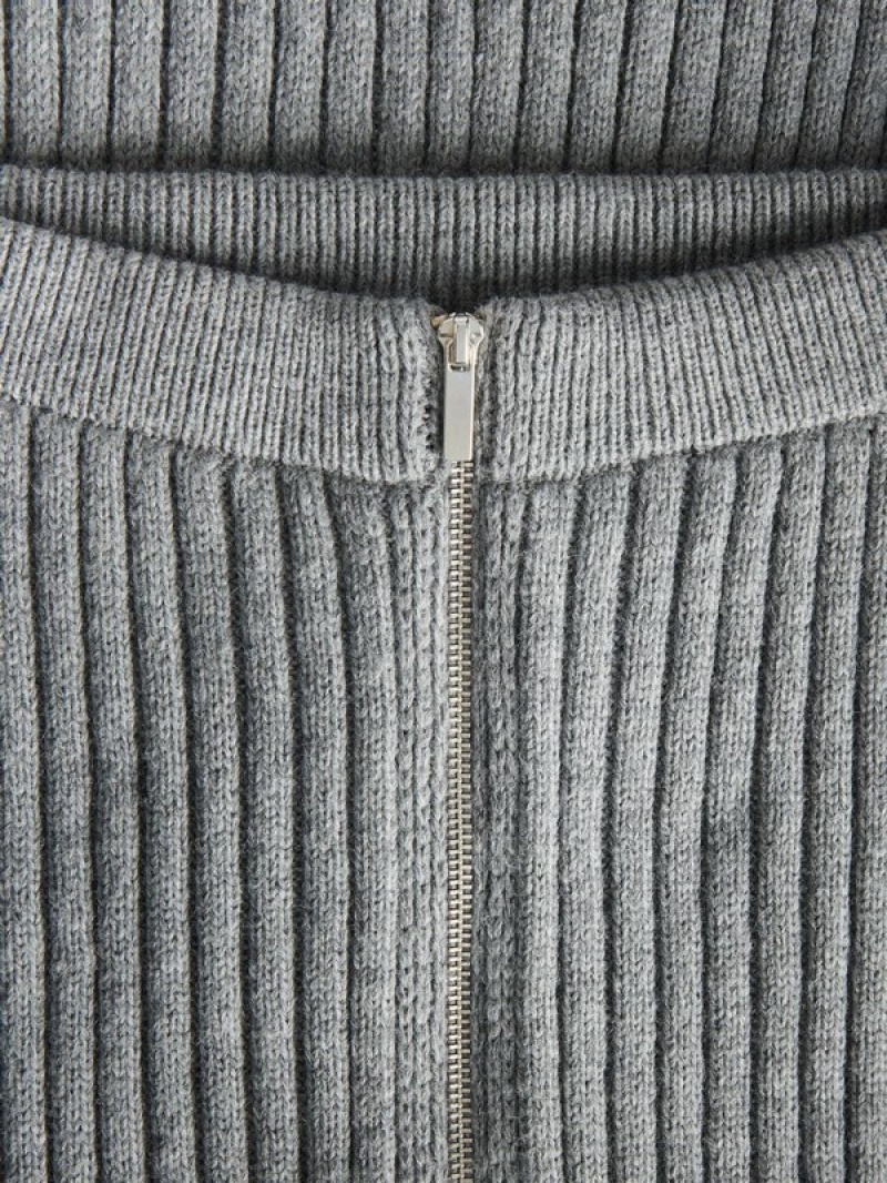 Reserved Rib Knit Jersey Röcke Damen Grau | 5237-LSTAC