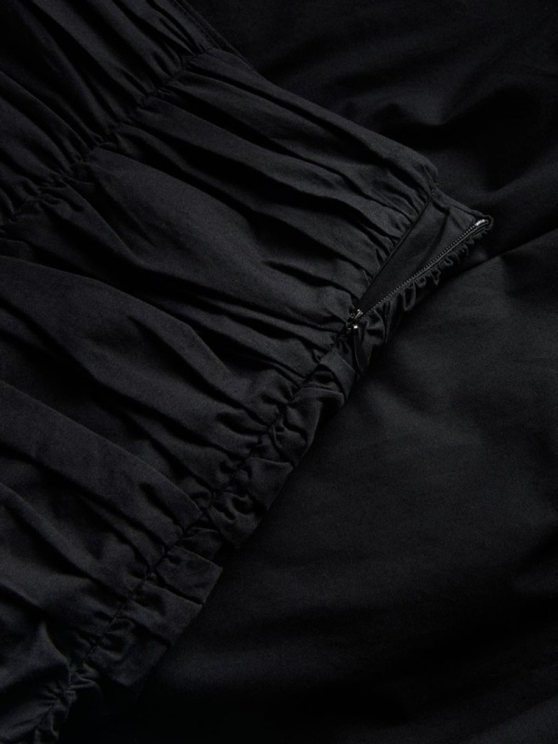 Reserved Ruched Röcke Damen Schwarz | 1297-XKVZB