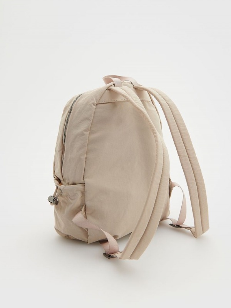 Reserved Rucksack Taschen Damen Beige | 7981-QGVBC