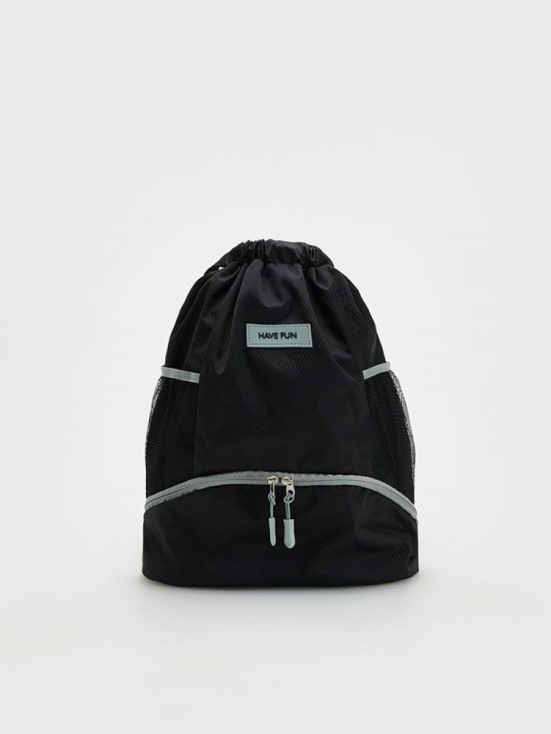 Reserved Rucksack Taschen Jungen Schwarz | 1378-ERQMZ