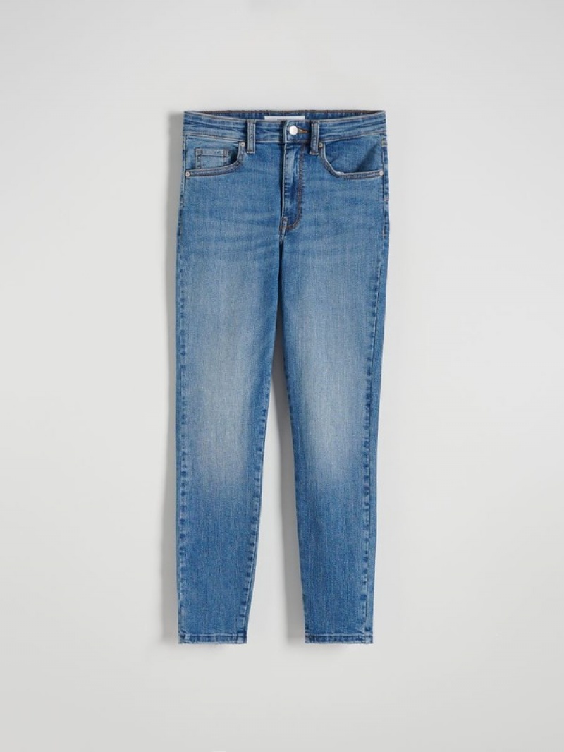 Reserved Sculpt Jeans Damen Blau | 1953-CQPFN