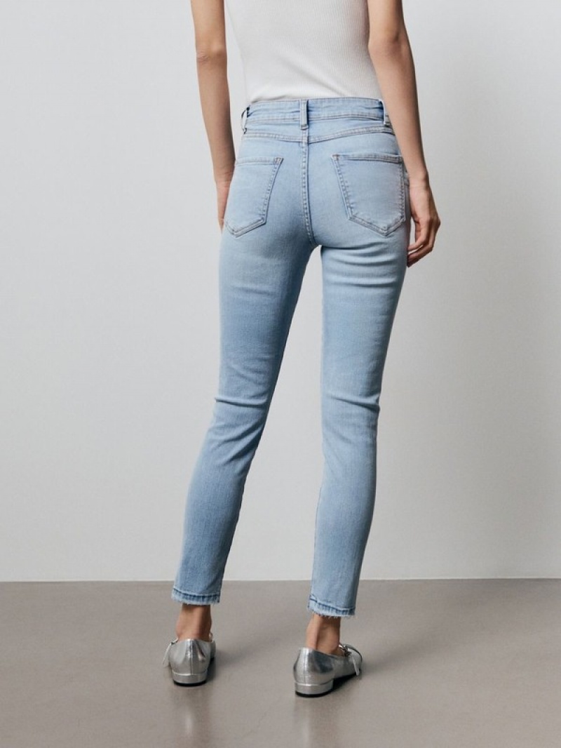 Reserved Sculpt Jeans Damen Blau | 6791-RTHFP