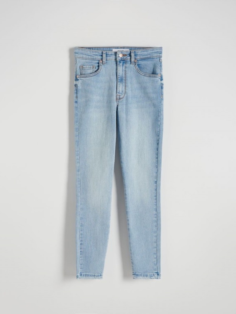 Reserved Sculpt Jeans Damen Blau | 6791-RTHFP