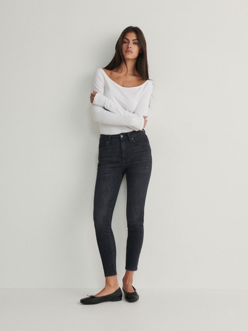 Reserved Sculpt Jeans Damen Grau | 2539-ZXMSQ