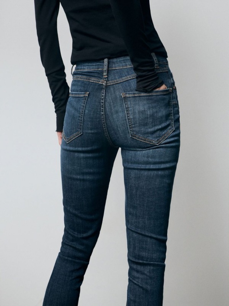 Reserved Sculpt Jeans Damen Navy | 8146-VKQFR