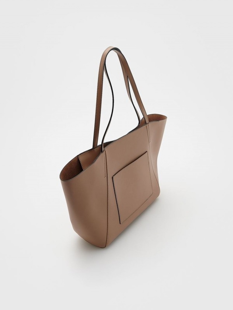 Reserved Shopper Taschen Damen Beige | 0732-QRPOV