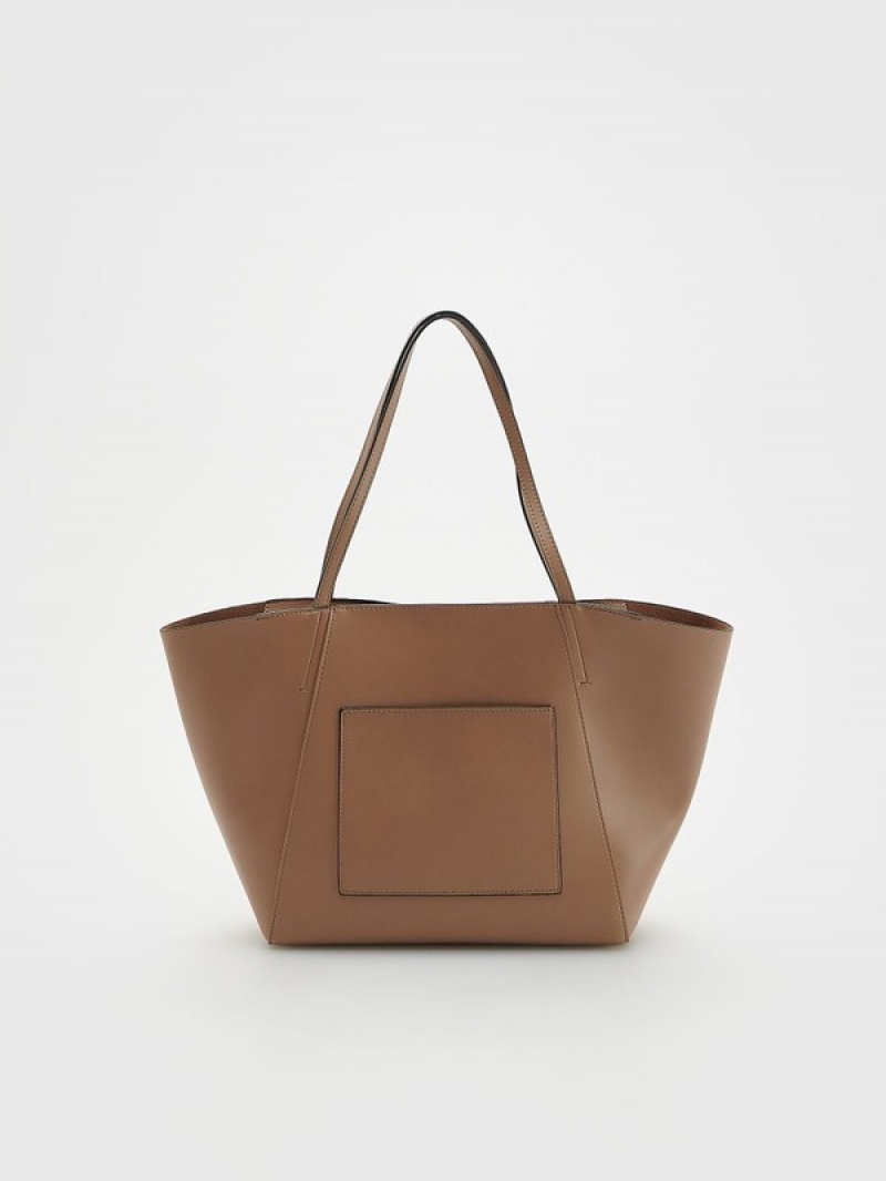 Reserved Shopper Taschen Damen Beige | 0732-QRPOV