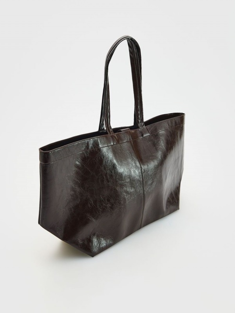 Reserved Shopper Taschen Damen Braun | 7936-QZDLC