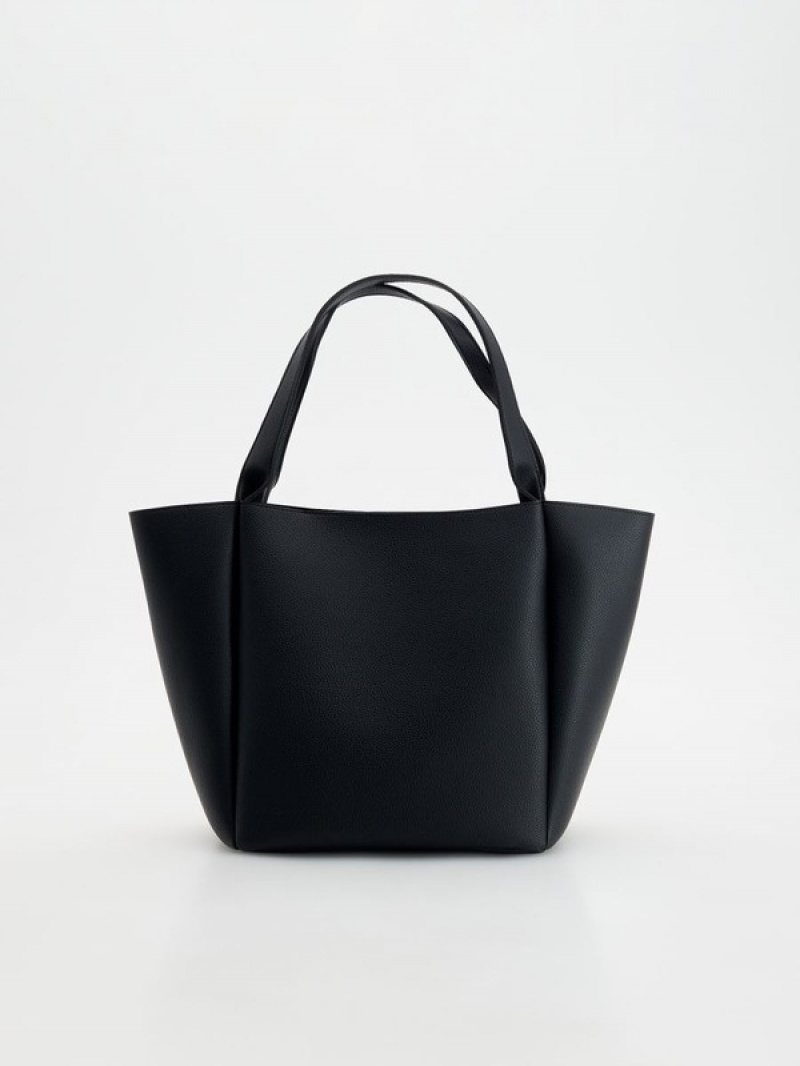 Reserved Shopper Taschen Damen Schwarz | 7250-DVPEK