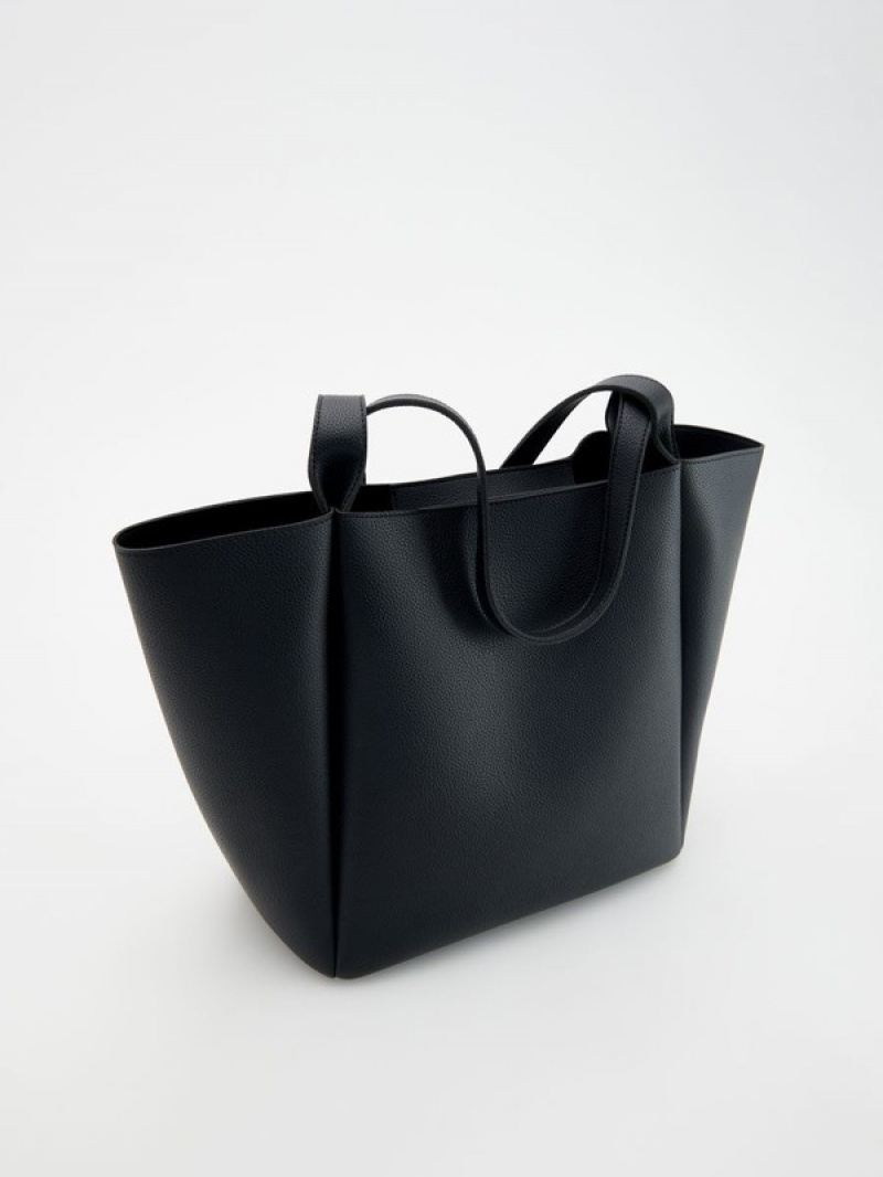 Reserved Shopper Taschen Damen Schwarz | 7250-DVPEK