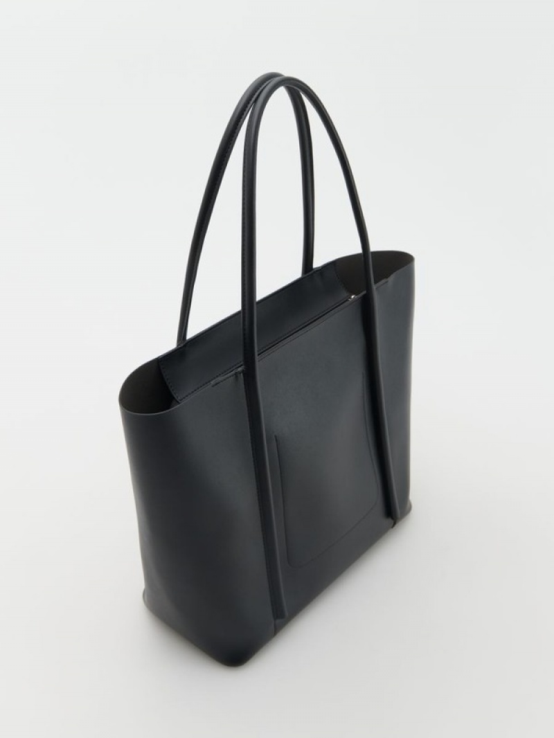 Reserved Shopper Taschen Damen Schwarz | 9743-VNAYK