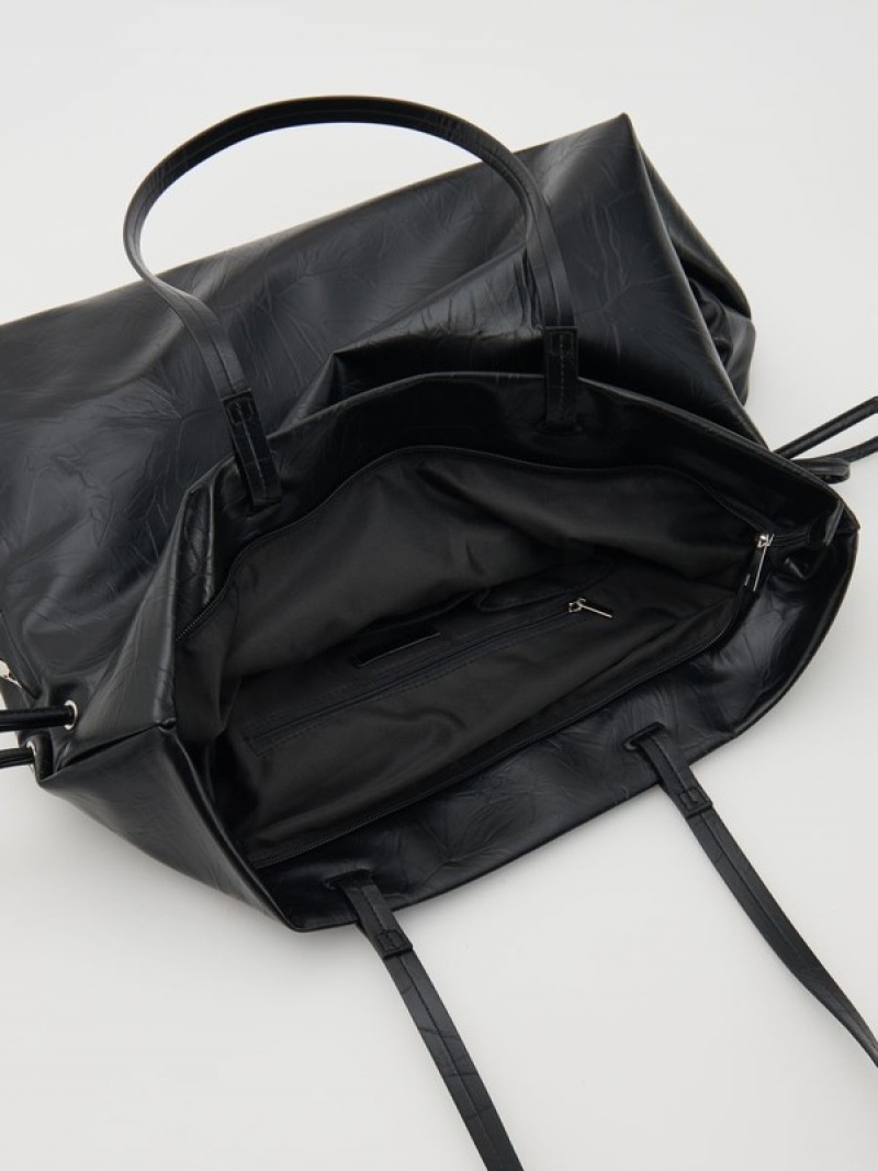 Reserved Shopper Taschen Damen Schwarz | 3260-WBUNX