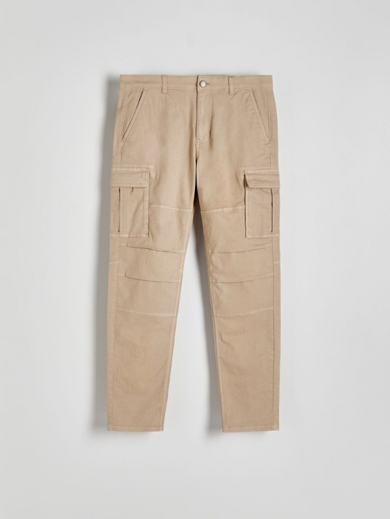 Reserved Slim Cargo Hosen Herren Beige | 5138-CZDNO