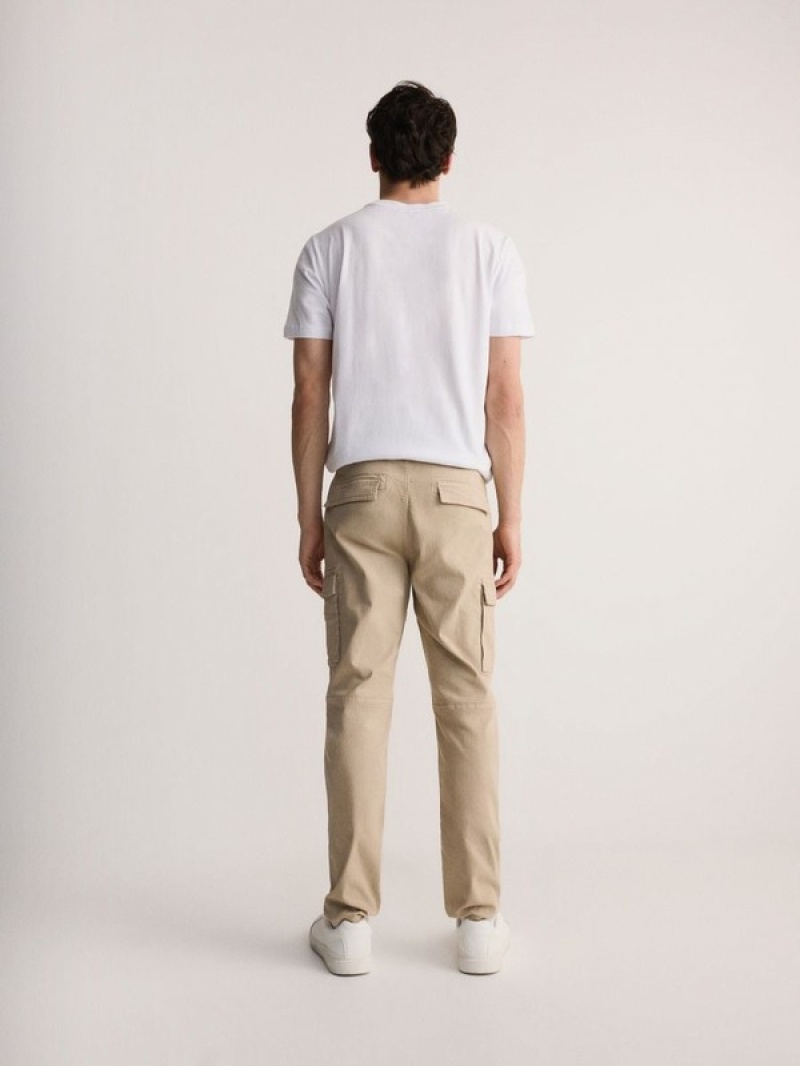 Reserved Slim Cargo Hosen Herren Beige | 7245-VSQWD