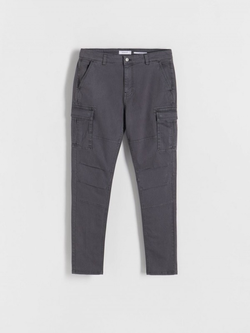 Reserved Slim Cargo Hosen Herren Dunkelgrau | 0193-RUXJY