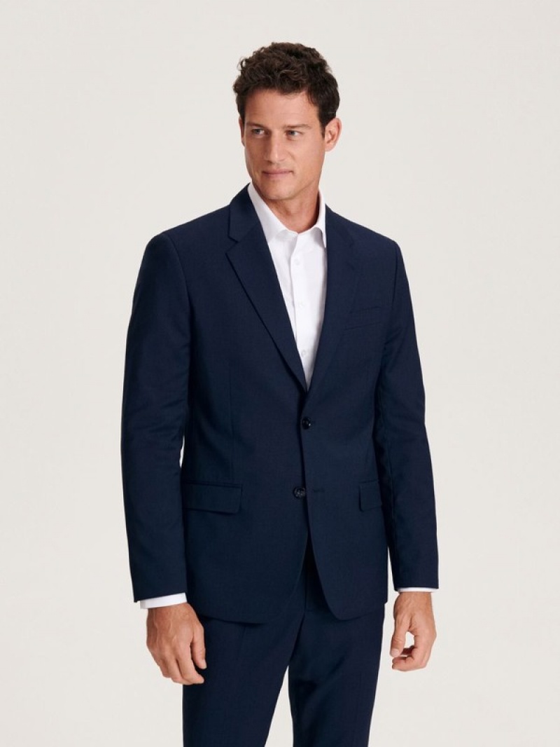 Reserved Slim Fit Anzüge Herren Navy | 0758-NGPRO