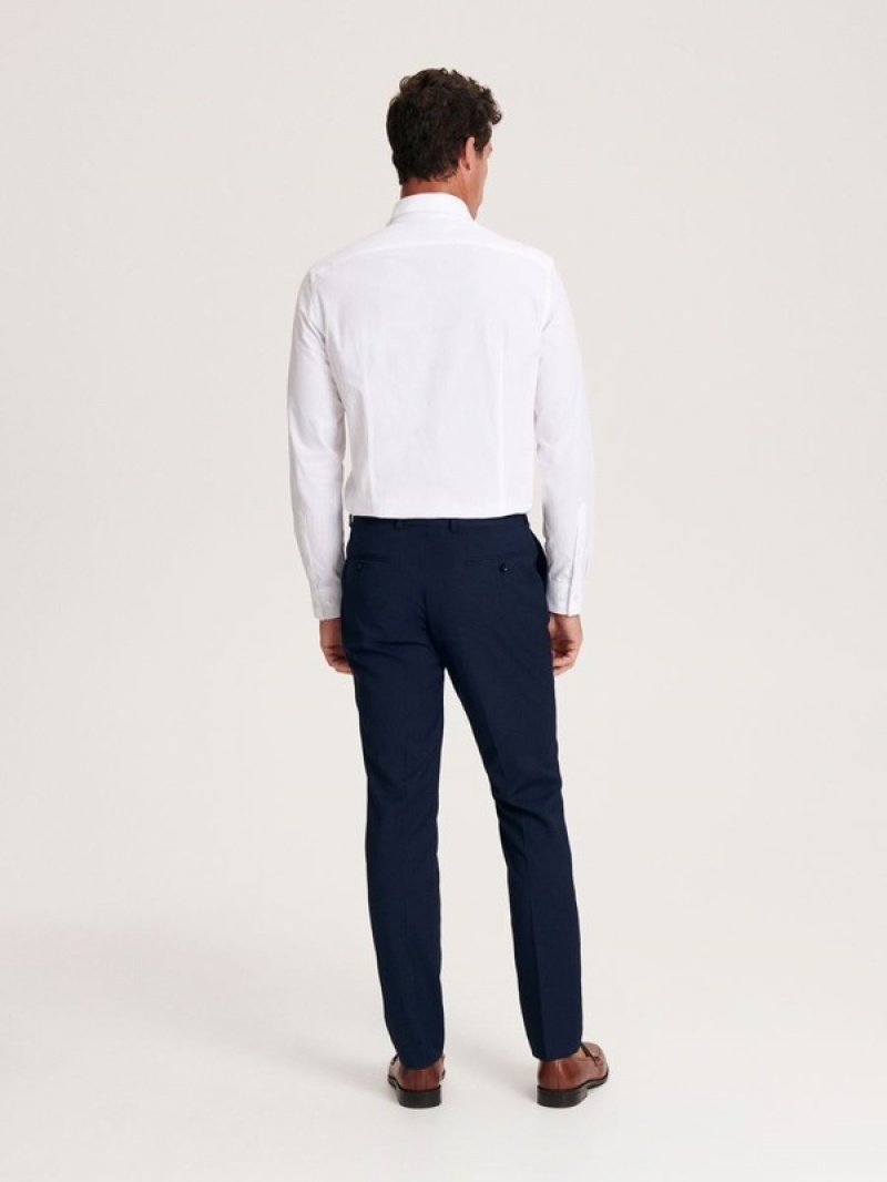 Reserved Slim Fit Anzüge Herren Navy | 3195-STEBR