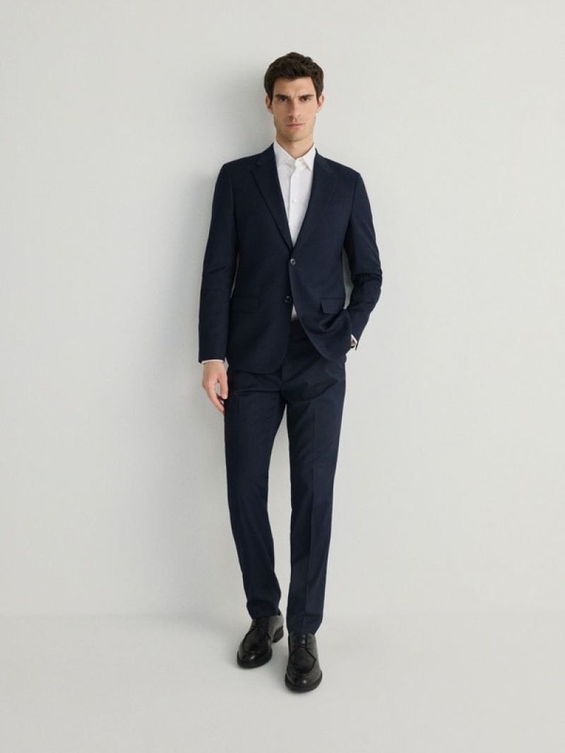 Reserved Slim Fit Anzüge Herren Navy | 8409-DHVTM