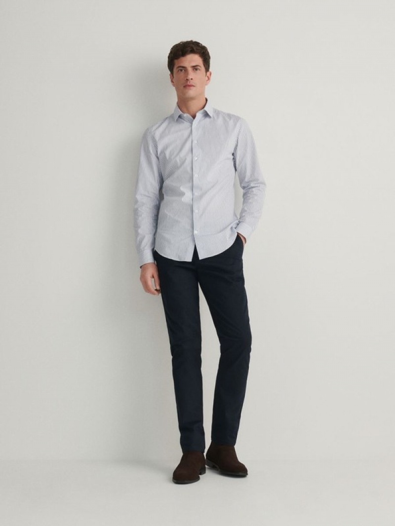 Reserved Slim Fit Hemd Herren Helltürkis | 8390-QYUCI