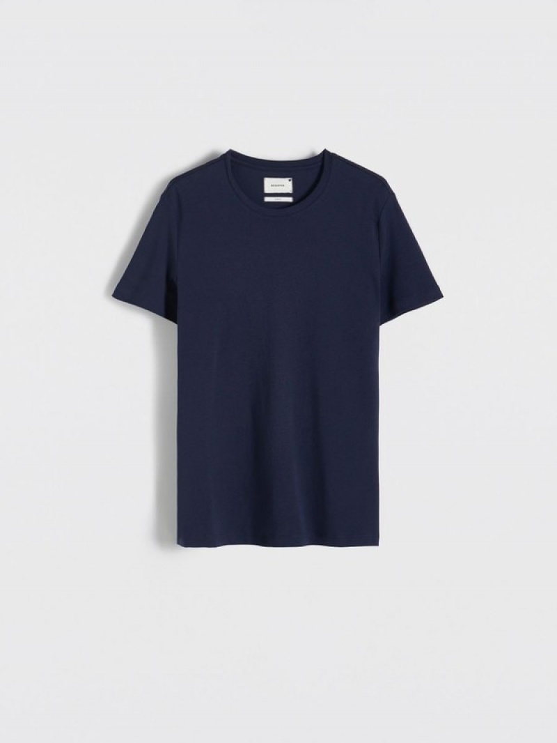 Reserved Slim Fit T-shirts Herren Navy | 3201-TKOZA