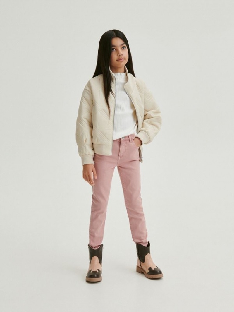 Reserved Slim Jeans Mädchen Rosa | 1235-ZGKSF