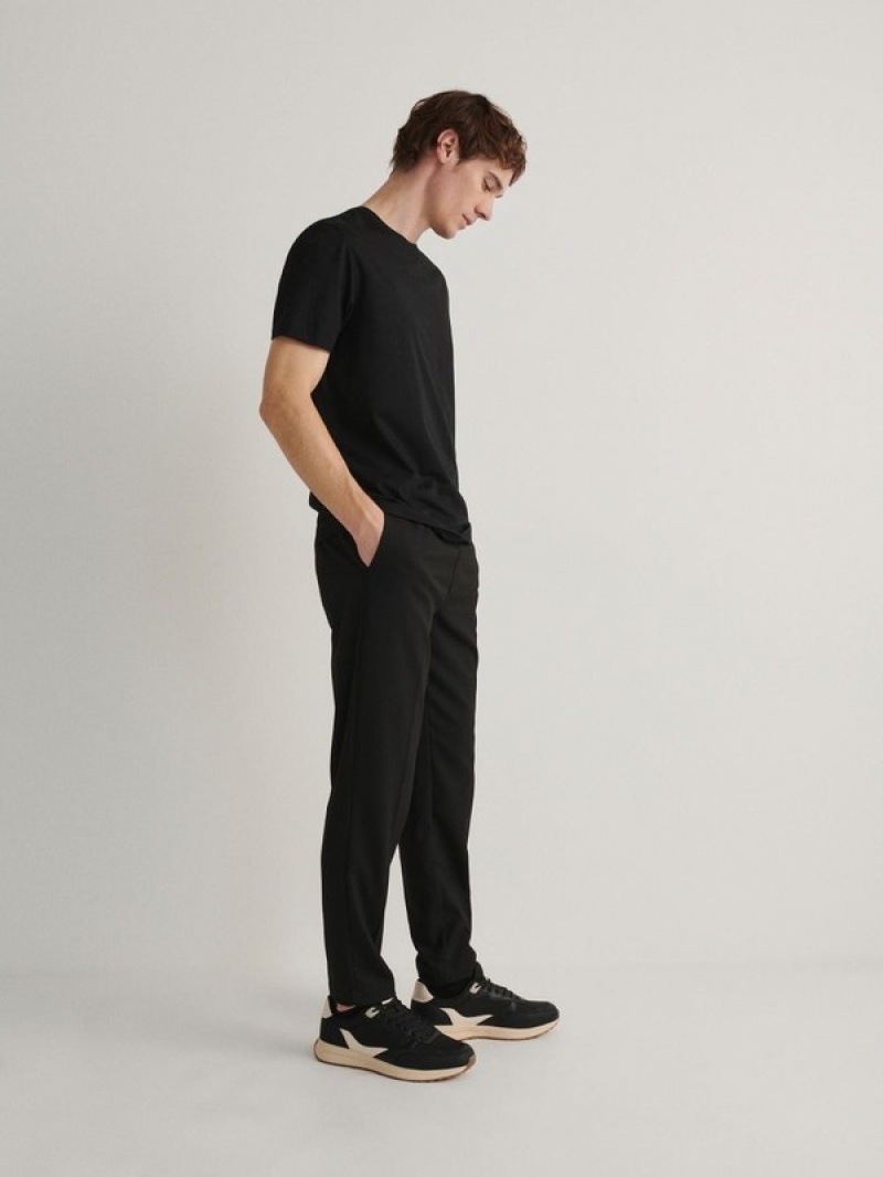 Reserved Slim Joggers Hosen Herren Schwarz | 7930-VFDTW