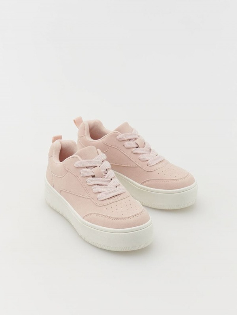 Reserved Sneakersa Rubber Sole Schuhe Mädchen Rosa | 1325-EYGSL