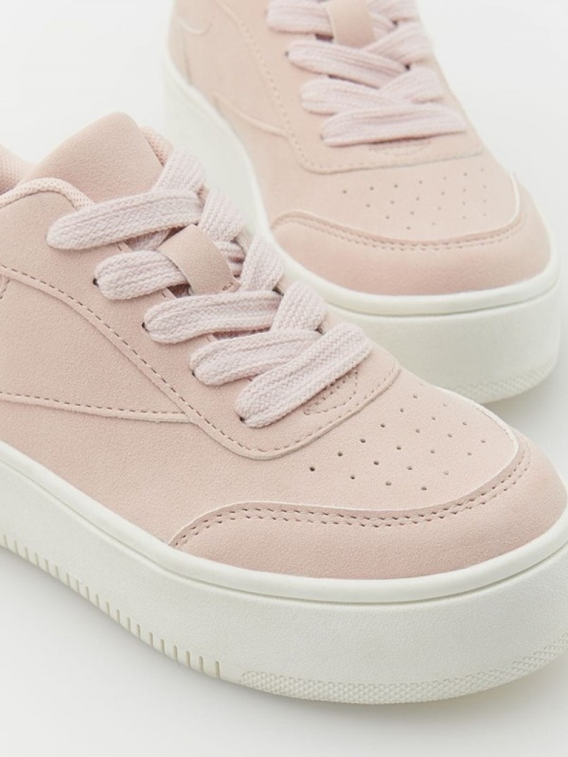 Reserved Sneakersa Rubber Sole Schuhe Mädchen Rosa | 1325-EYGSL