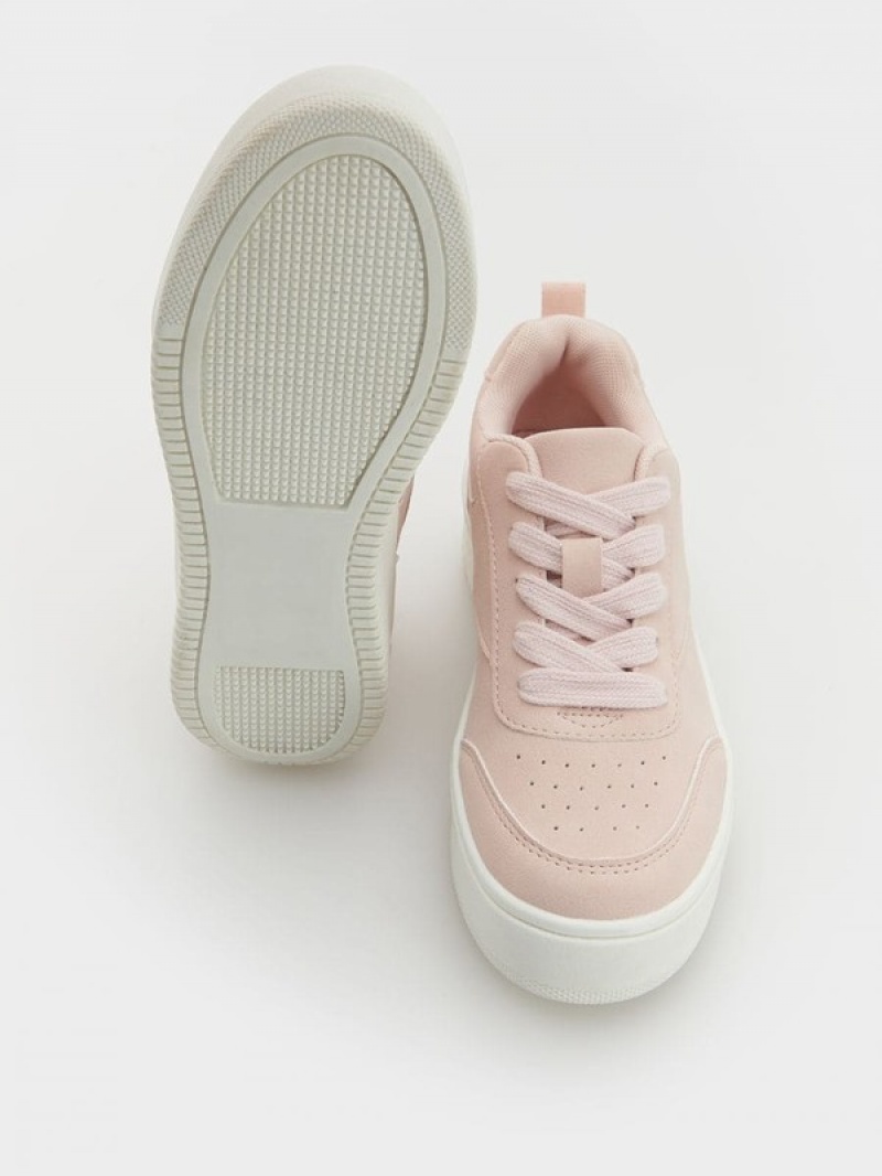 Reserved Sneakersa Rubber Sole Schuhe Mädchen Rosa | 1325-EYGSL