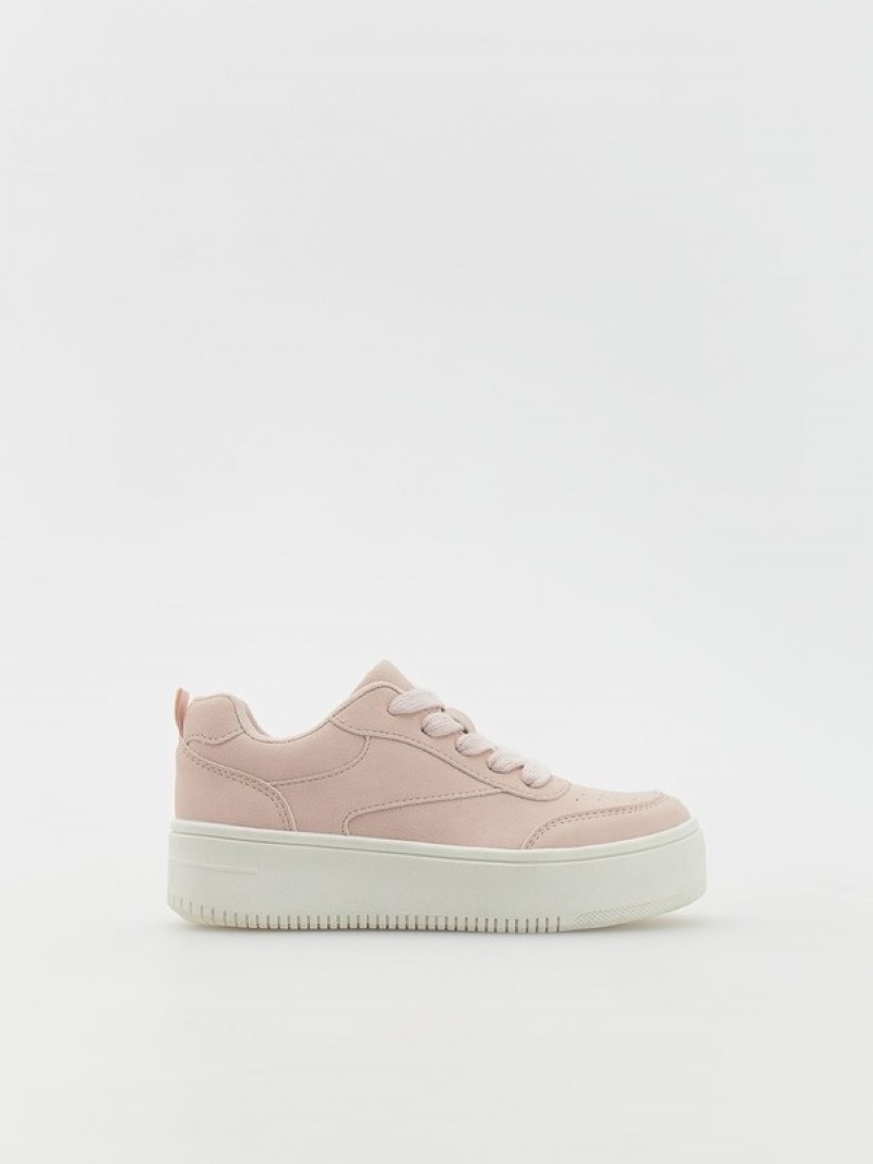 Reserved Sneakersa Rubber Sole Schuhe Mädchen Rosa | 1325-EYGSL